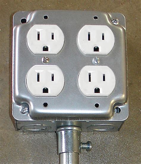 7 gang junction box|4 receptacle outlet box.